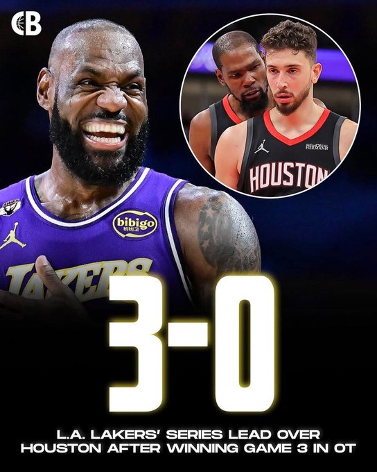 12秒6分加时逆转!湖人3-0夺赛点 斯马特抢断绝杀火箭崩盘